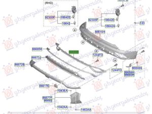 REAR BUMPER MOULDING UPPER (O)