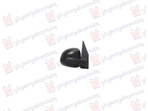 DOOR MIRROR ELECTRICAL HEATED FOLDABLE PAINTED BLACK (W/SIDE LAMP) (8Pin) (CONVEX GLASS)