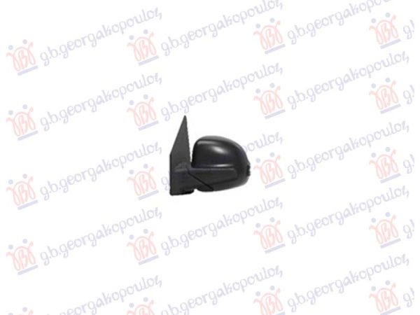 DOOR MIRROR ELECTRICAL HEATED FOLDABLE PAINTED BLACK (W/SIDE LAMP) (8Pin) (ASPHERICAL GLASS)