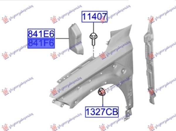 FRONT FENDER BRACKET (O)