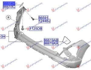 REAR BUMPER SIDE BRACKET PLASTIC (O)