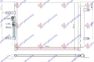 HLADNJAK KLIME 1.6 BENZIN / HiBRID (520x405x16)