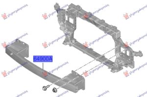 FRONT BUMPER REINFORCEMENT (O)