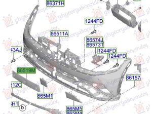 FRONT LICENCE PLATE PLASTIC 2024- (O)