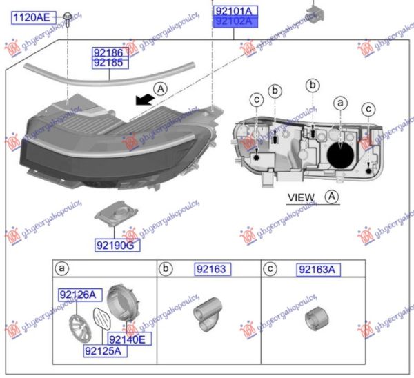 HEAD LAMP FULL LED AFS (O)