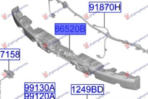 FRONT BUMPER ABSORBER (O)