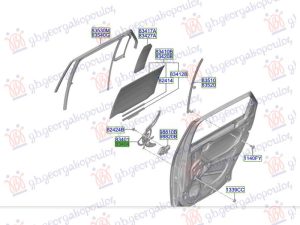 REAR WINDOW REGULATOR ELECTRICAL (W/O MOTOR) (O)