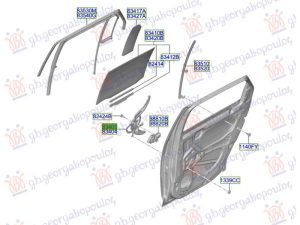 REAR WINDOW REGULATOR ELECTRICAL (W/O MOTOR) (O)