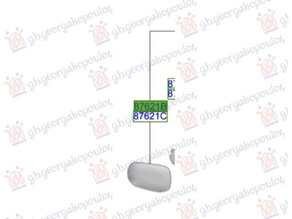 DOOR MIRROR GLASS (O)