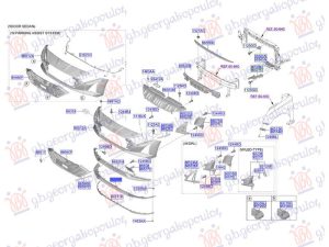 FRONT BUMPER MOULDING LOWER (GRILLE FRAME) (O)