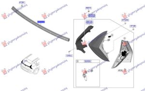 TAIL LAMP 5th DOOR (O)