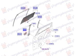 REAR WINDOW REGULATOR ELECTRICAL (W/O MOTOR) (O)