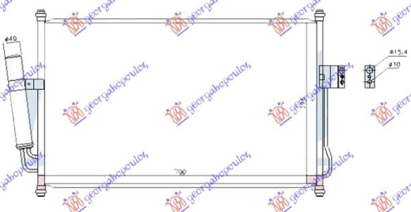 CONDENSER 2.5-3.0 T.D (650x420x12) (KOYO)