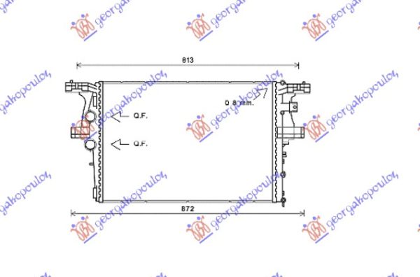 RADIATOR 2.3 DIESEL MANUAL/AUTOMATIC (638x439x38) (VALEO)