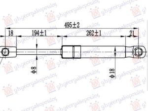 AMORTIZER HAUBE (495L-150N)