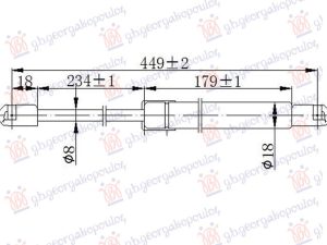 AMORTIZER HAUBE (450L-400N)