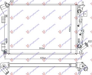 HLADNJAK MOTORA 1.6i/2.0i/1.6 GDI BENZIN (AUTO) (553x400x28)