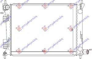 HLADNJAK MOTORA BENZIN (50x38.5x12)