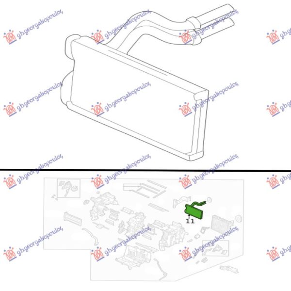 HEATER RADIATOR (207x154x26) (DOOWON TYPE)