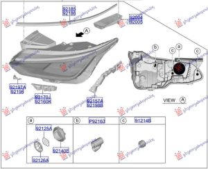 HEAD LAMP FULL LED AFS (O)