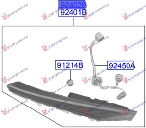 TAIL LAMP OUTER LED (GT) (O)