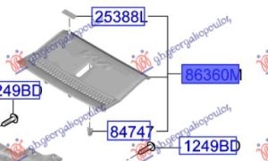 FRONT PANEL UPPER PLASTIC (O)