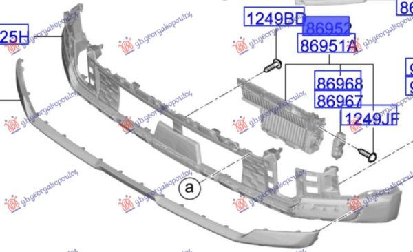 FRONT BUMPER GRILLE (GT-LINE) (O)