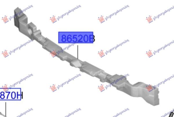 FRONT BUMPER ABSORBER UPPER (O)