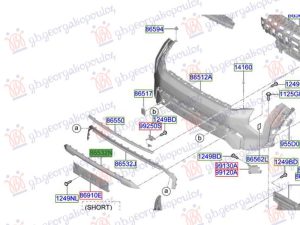 FRONT BUMPER MOULDING (O)