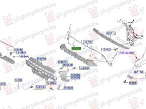 ABSORBER BUMPER FRONT (O)