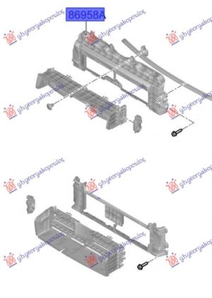 AIRDUCT RADIATOR ACTIVE UPPER (FRAME) (O)