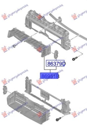 AIRDUCT RADIATOR ACTIVE LOWER (W MOTOR) (O)