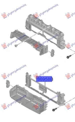 AIRDUCT RADIATOR ACTIVE LOWER (FRAME) (O)