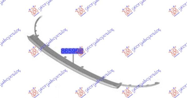 FRONT BUMPER SPOILER MAT BLACK (O)
