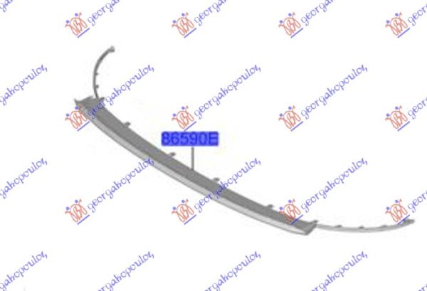 FRONT BUMPER SPOILER GLOSSY BLACK GT-LINE (O)