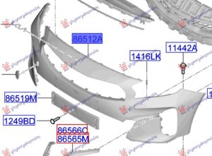FRONT BUMPER UPPER (GT-LINE) (O)
