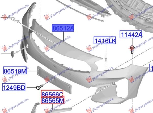 FRONT BUMPER UPPER (GT-LINE) (O)