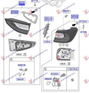 TAIL LAMP INNER LED (GT-LINE) (O)
