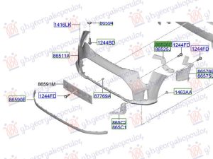 FRONT BUMPER BRACKET PLASTIC