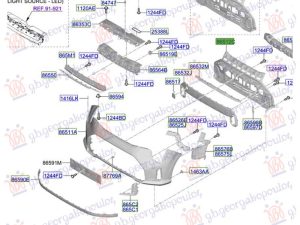 GRILLE BUMPER FRONT (O)