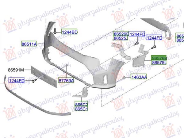 FRONT BUMPER AIRDUCT (O)
