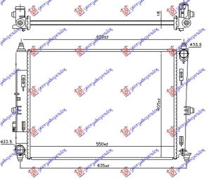 HLADNJAK MOTORA 1.5/2.0 BENZIN (MAN) (550x400x16)