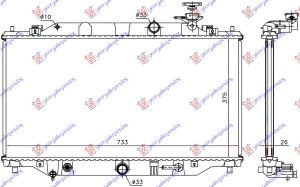 RADIATOR 2.2 CDVi AUTOMATIC DIESEL (375x733x26) (NRF)