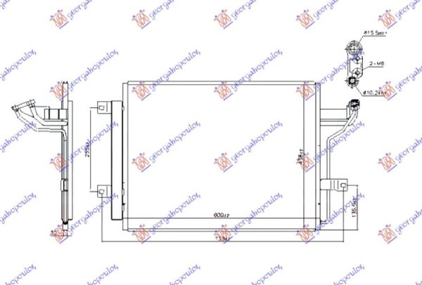 HLADNJAK KLIME 1.5/2.0 BENZIN - 2.0 BENZIN/HIBRID (600x438) (KOYO)