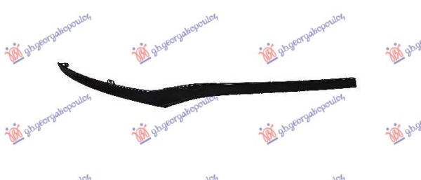 FRONT BUMPER MOULDING BLACK POLISHED (AVANTGARDE)