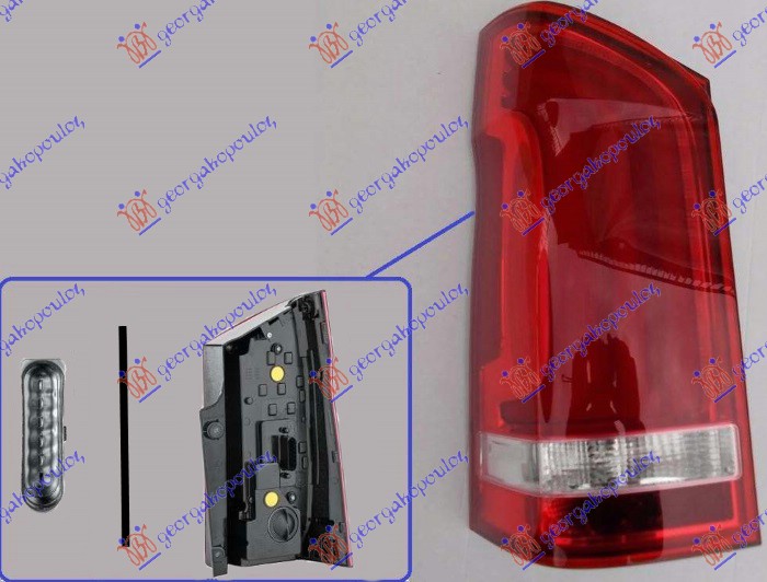 STOP LAMPA (1 GEPEK VRATA) LED (HELLA) LEVO
