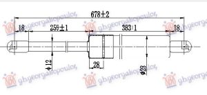 AMORTIZER GEPEK VRATA (678L-1060N)