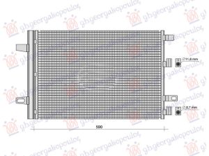 CONDENSER ALL MODEL PETROL-DIESEL (570x430x12) (KOYO)