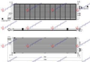HLADNJAK MOTORA DODATNI 3.0/4.0 BENZIN HIBRID - 3.0/4.0 DIZEL HIBRID (650x150)