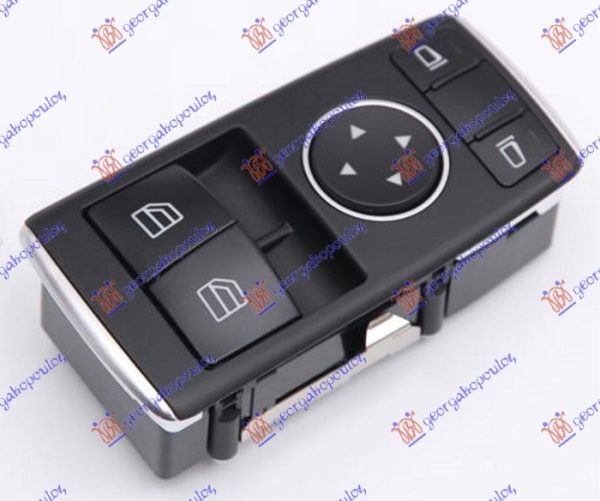PREKIDAC U PREDNJIM VRATIMA CRNI/HROM (2 TASTERA) (3 PIN) LEVO